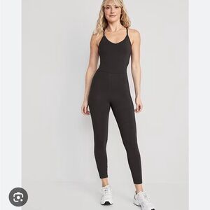 Old Navy Black Jumpsuit with Tapered Legs